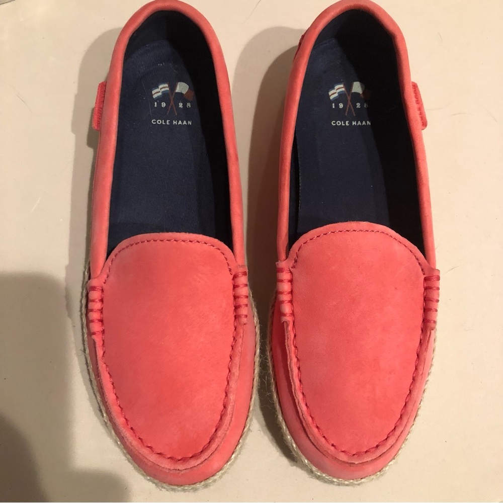 Cole Haan  Espadrille Teaberry Nubuck Loafers, Womens size 5